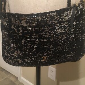 Juicy Couture Black Sequins Crossbody